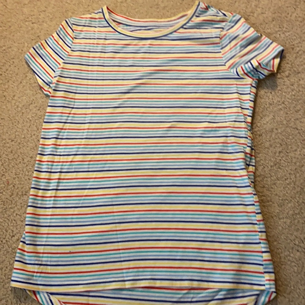 Rainbow Striped Kids Tee